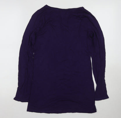 Walt Disney Women's Purple Long Sleeve T-Shirt Size 12