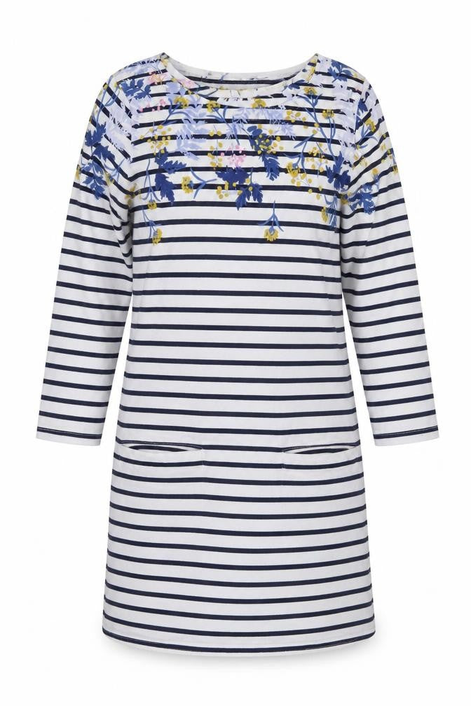 Joules Women's Multicoloured Striped Dress Size 10