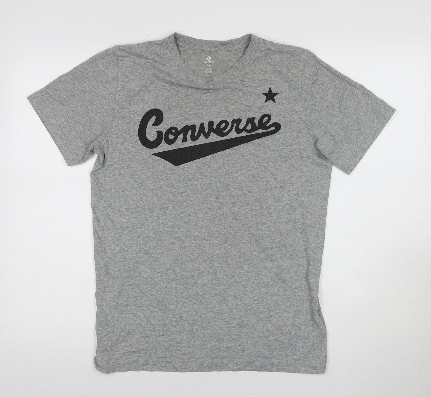 Converse Boys Grey XL Logo T-Shirt Short Sleeve Casual