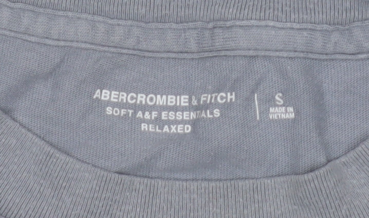 Abercrombie & Fitch Men's Grey Relaxed Fit T-Shirt, Size S