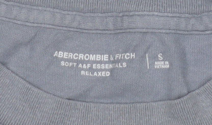 Abercrombie & Fitch Men's Grey Relaxed Fit T-Shirt, Size S