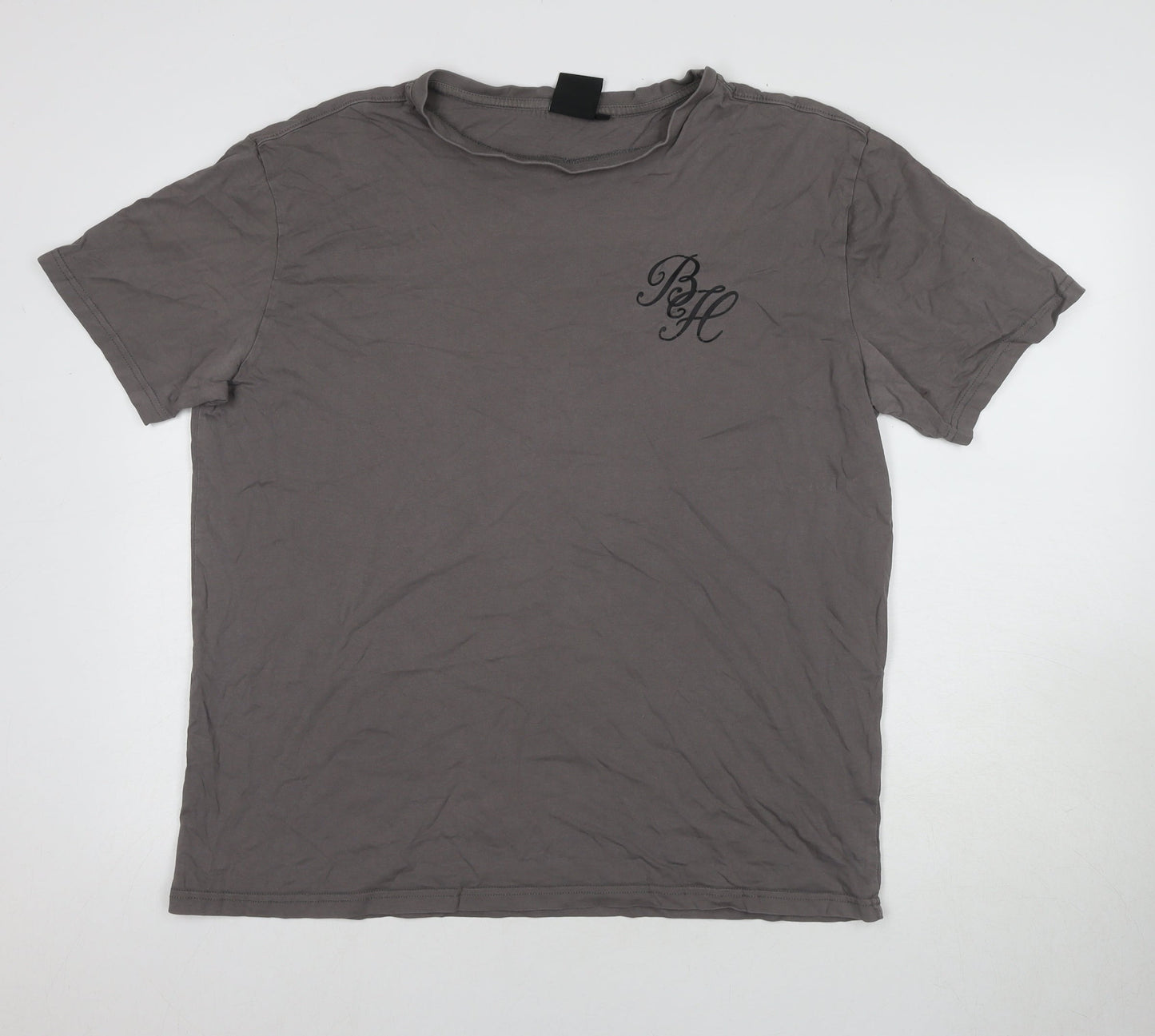 Beckhersey Men's Grey XL Logo T-Shirt