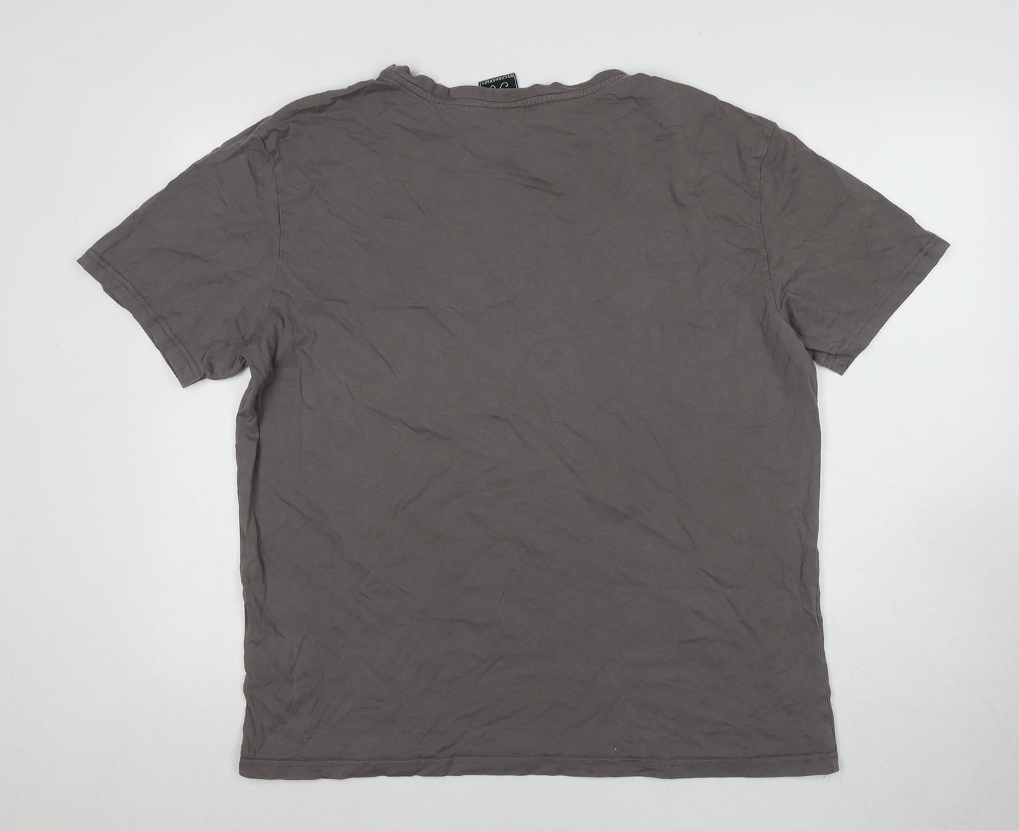 Beckhersey Men's Grey XL Logo T-Shirt