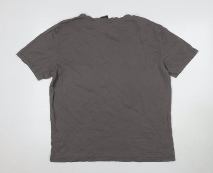 Beckhersey Men's Grey XL Logo T-Shirt
