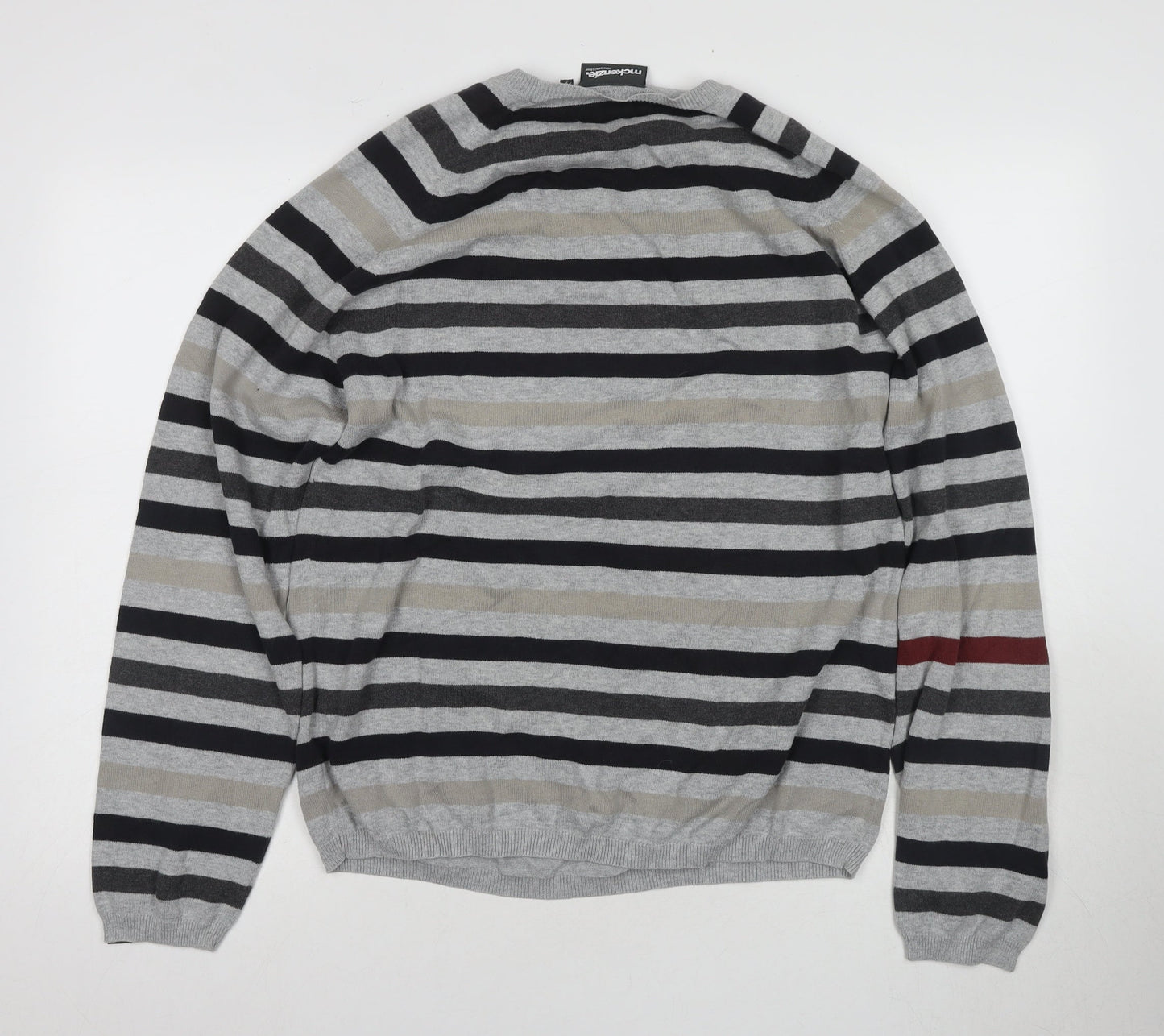 Mckenzie Men's Multicoloured XL Striped Pullover Jumper