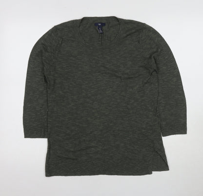 Womens UK Size S Gap Green Jersey T-Shirt