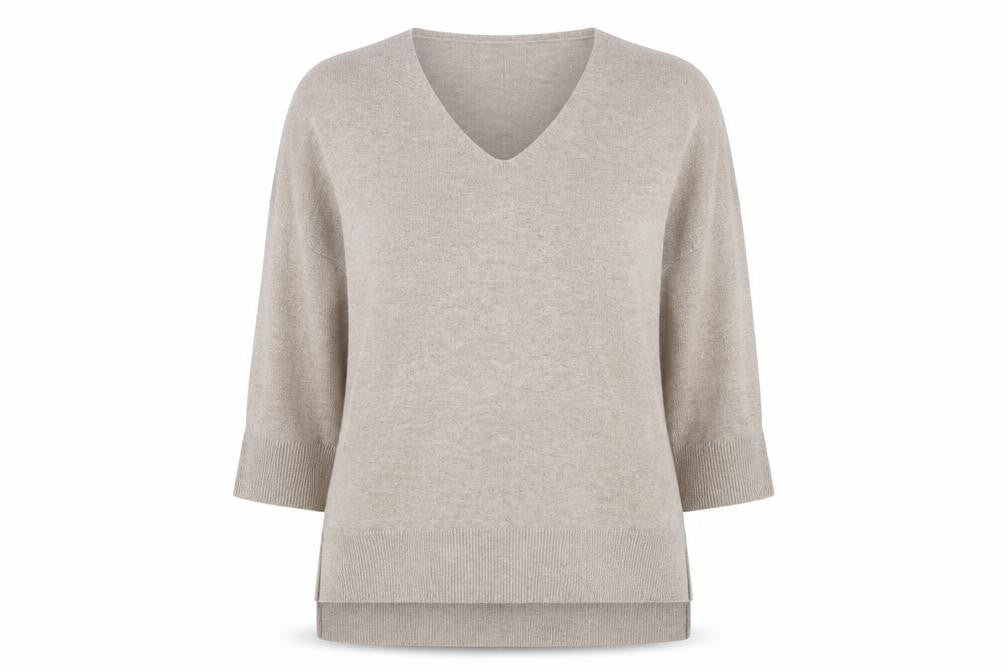 Womens UK Size S French Connection Beige Pullover Jumper