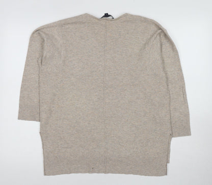 Womens UK Size S French Connection Beige Pullover Jumper