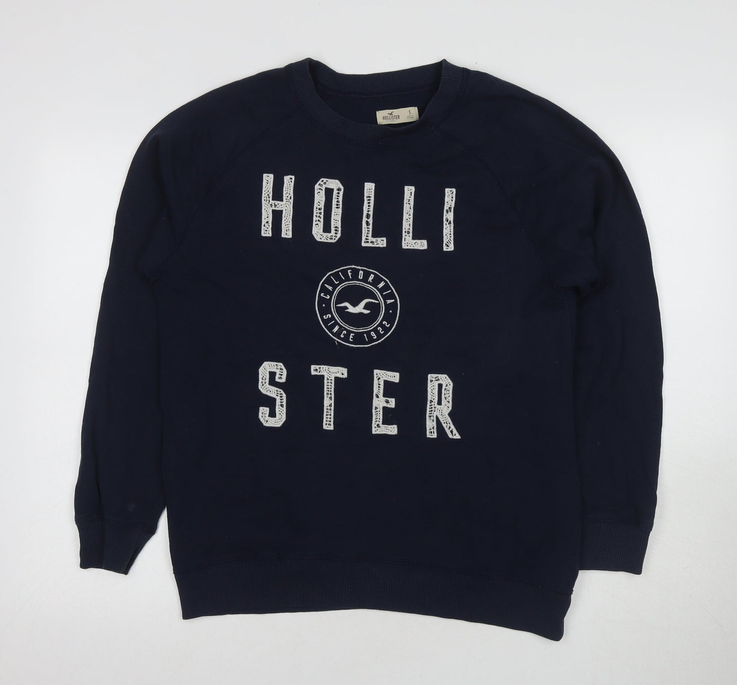 Mens UK Size S Hollister Blue Pullover Sweatshirt