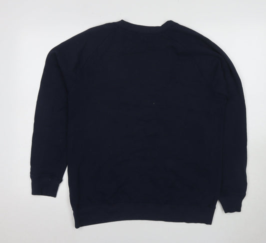 Mens UK Size S Hollister Blue Pullover Sweatshirt