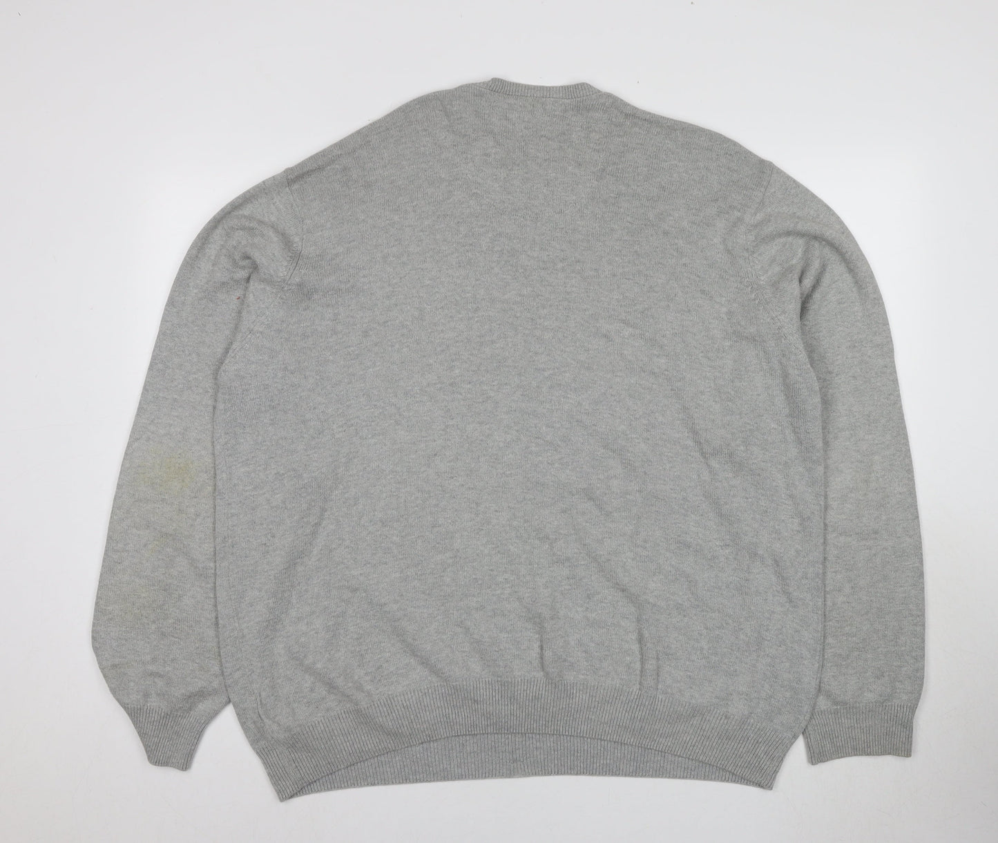 Marks and Spencer Men's Grey XL V-Neck Pullover