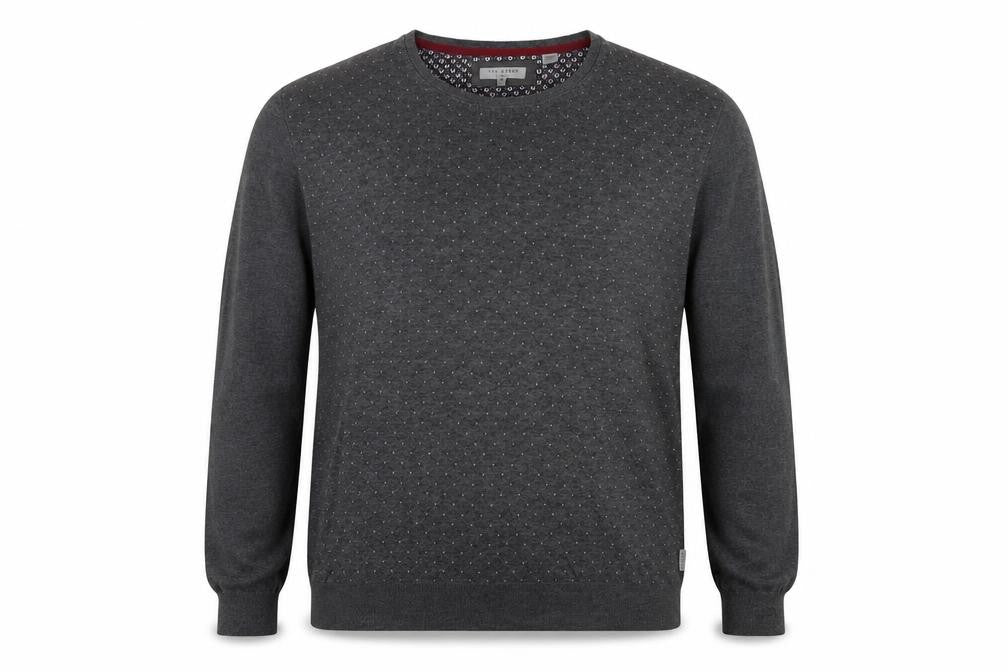 Mens UK Size XL Ted Baker Grey Pullover Jumper