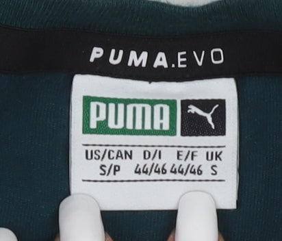 Puma Men's Green Short Sleeve Logo T-Shirt Size S
