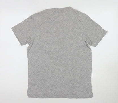 Free Soul Men's Grey Graphic T-Shirt Regular Size S