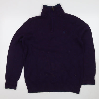 Womens UK Size M Crew Clothing Co. Purple Pullover Jumper