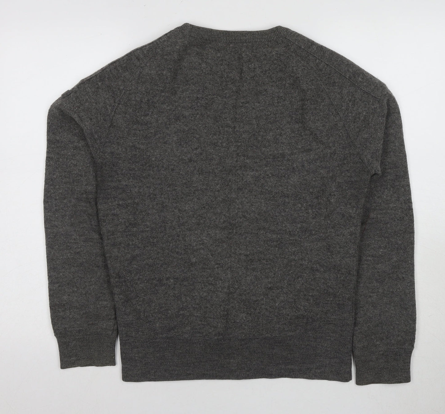 French Connection Men's Grey Wool Pullover Jumper Small