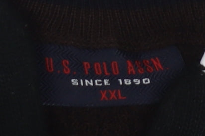 Mens UK Size 2XL U.S. Polo Assn. Black Jumper Jumper