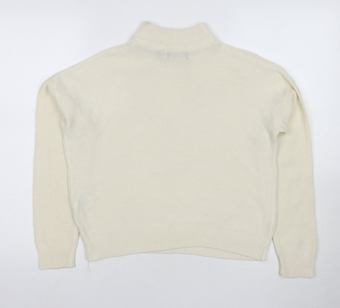 Womens UK Size XS Brave Soul Ivory Pullover Jumper