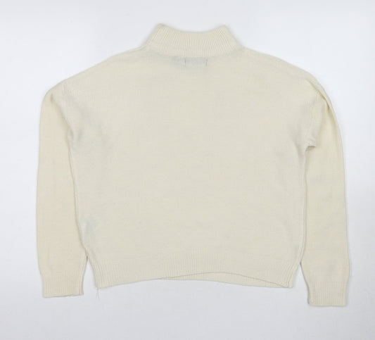 Womens UK Size XS Brave Soul Ivory Pullover Jumper