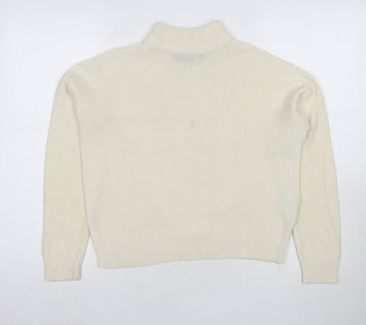 Womens UK Size XS Brave Soul Ivory Pullover Jumper
