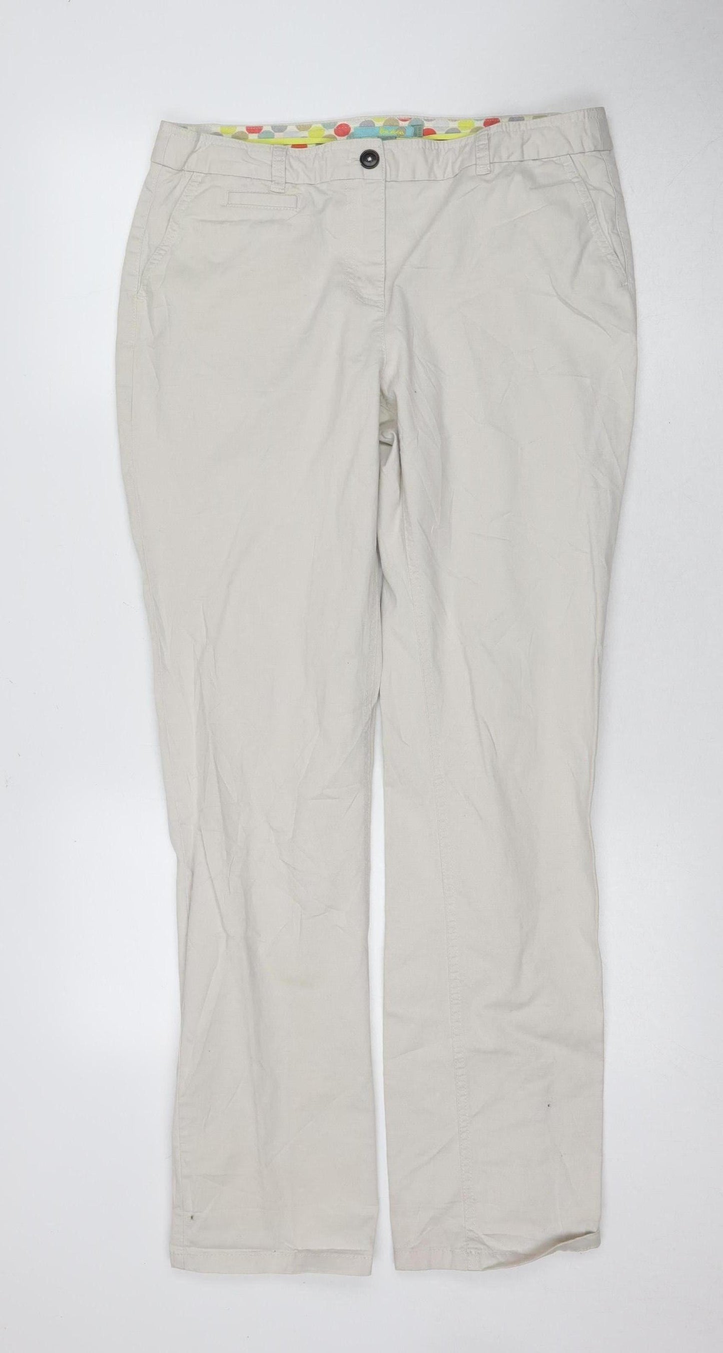 Gola Women's Beige Chino Trousers XL Regular Fit