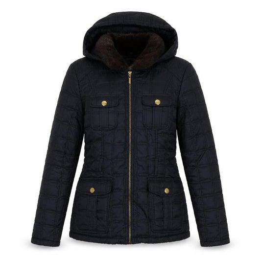 Womens UK Size 10 New Look Black Puffer Jacket