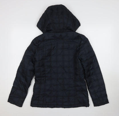 Womens UK Size 10 New Look Black Puffer Jacket