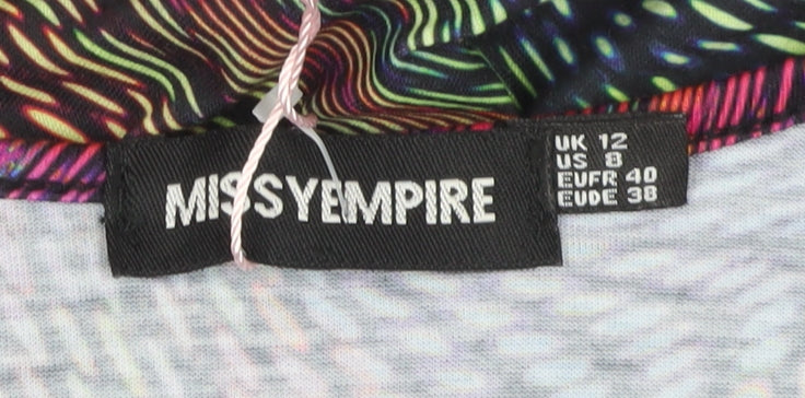 Missy Empire Women's Multicoloured Bodycon Dress Size 12