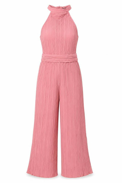 Womens UK Size XS Zara One-Piece Pink Jumpsuit