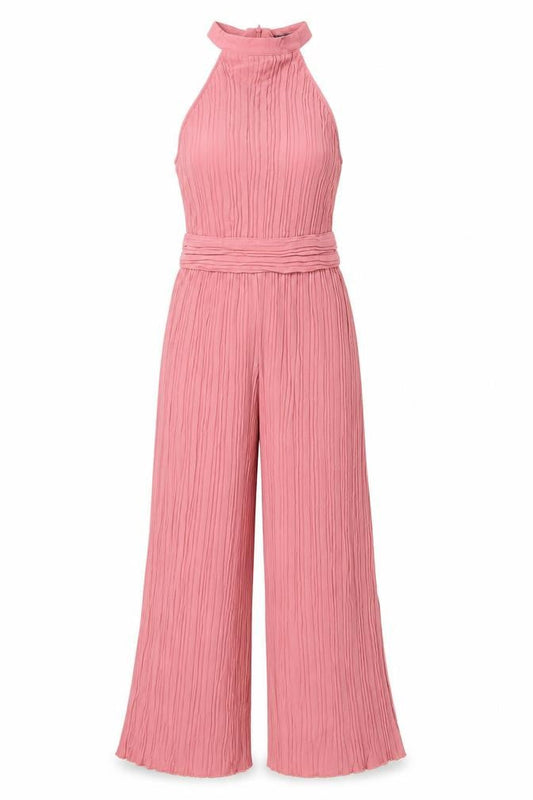 Womens UK Size XS Zara One-Piece Pink Jumpsuit