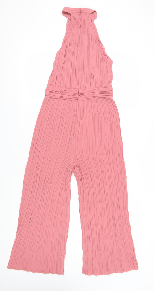 Zara Women's Pink Sleeveless Jumpsuit XS