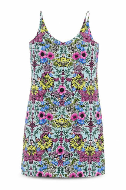 Topshop Women's Multicoloured Floral Slip Dress, Size 6