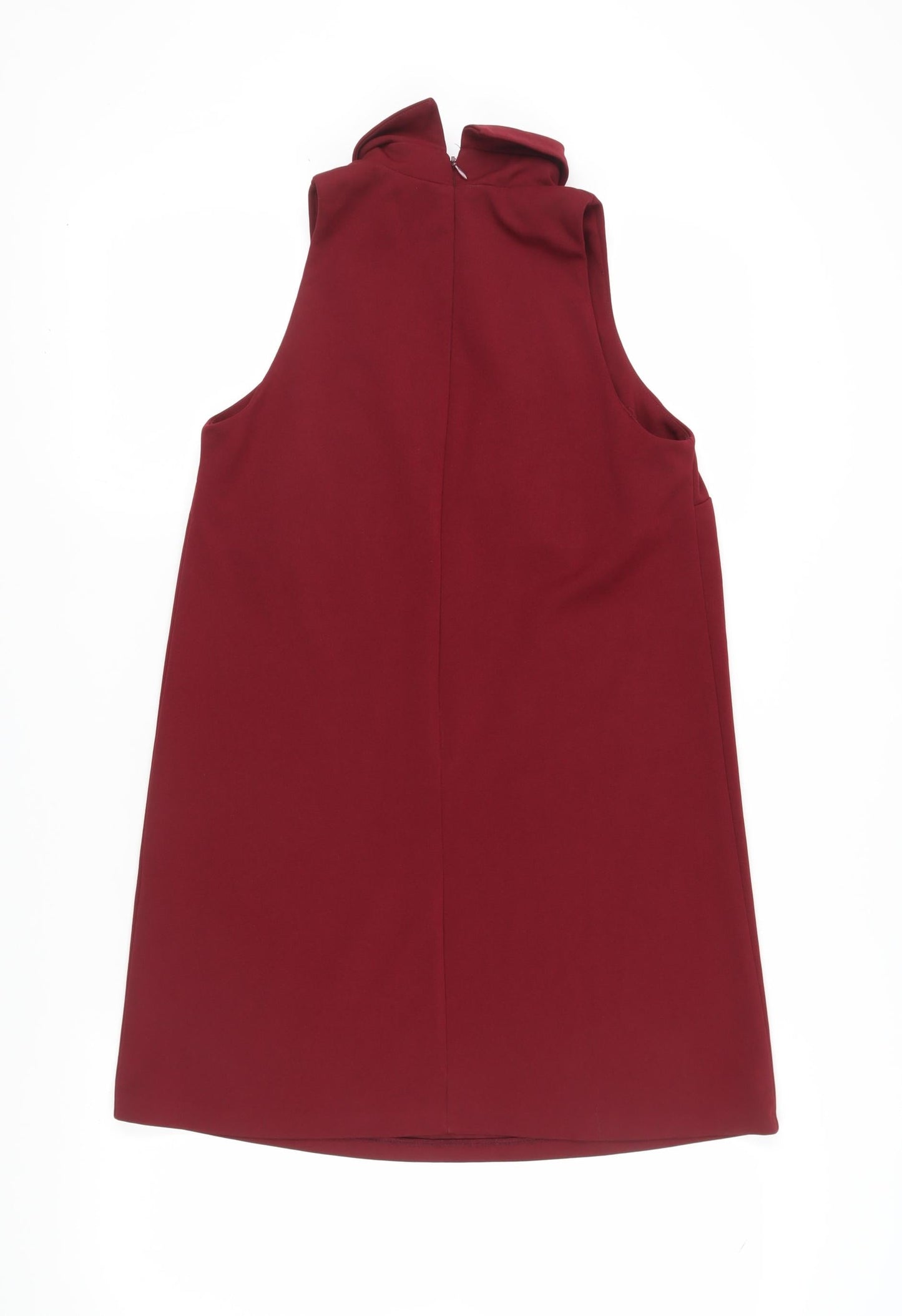 New Look Women's Red Sleeveless Dress UK 10 Cowl Neck
