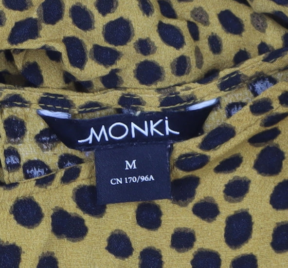 Monki Women's Animal Print Shift Dress, Multicoloured, M