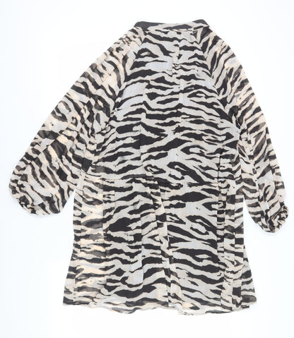 Women's Multicoloured Animal Print Dress, Size 12