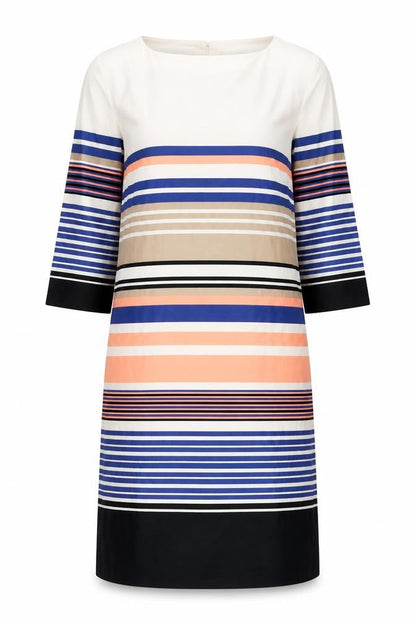 Monsoon Women's Multicoloured Striped Shift Dress