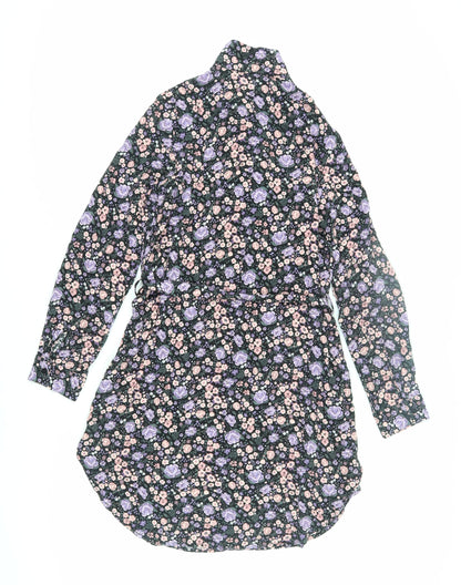 H&M Divided Women's Floral Shirt Dress Size 10