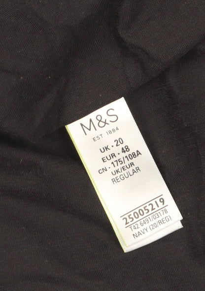 Marks and Spencer Women's Blue Knee Length Sheath Dress