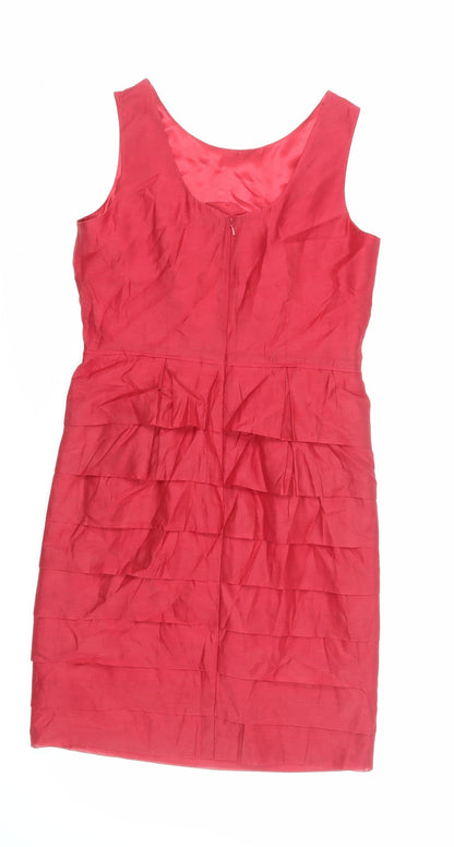 Minuet Petite Red Sheath Dress Size 10 Cocktail Party