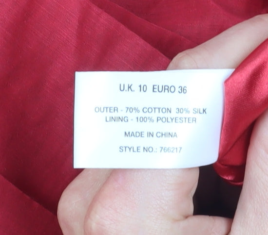 Minuet Petite Red Sheath Dress Size 10 Cocktail Party