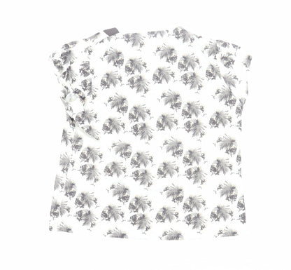 Womens UK Size 18 DASH White Basic T-Shirt