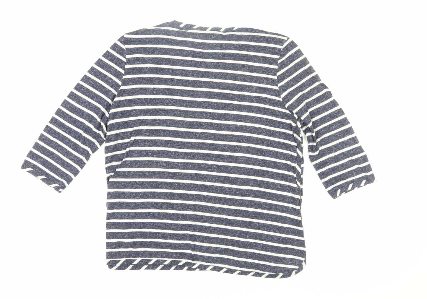 Womens UK Size 14 DASH Blue Jersey T-Shirt