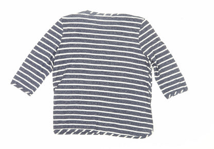 Womens UK Size 14 DASH Blue Jersey T-Shirt