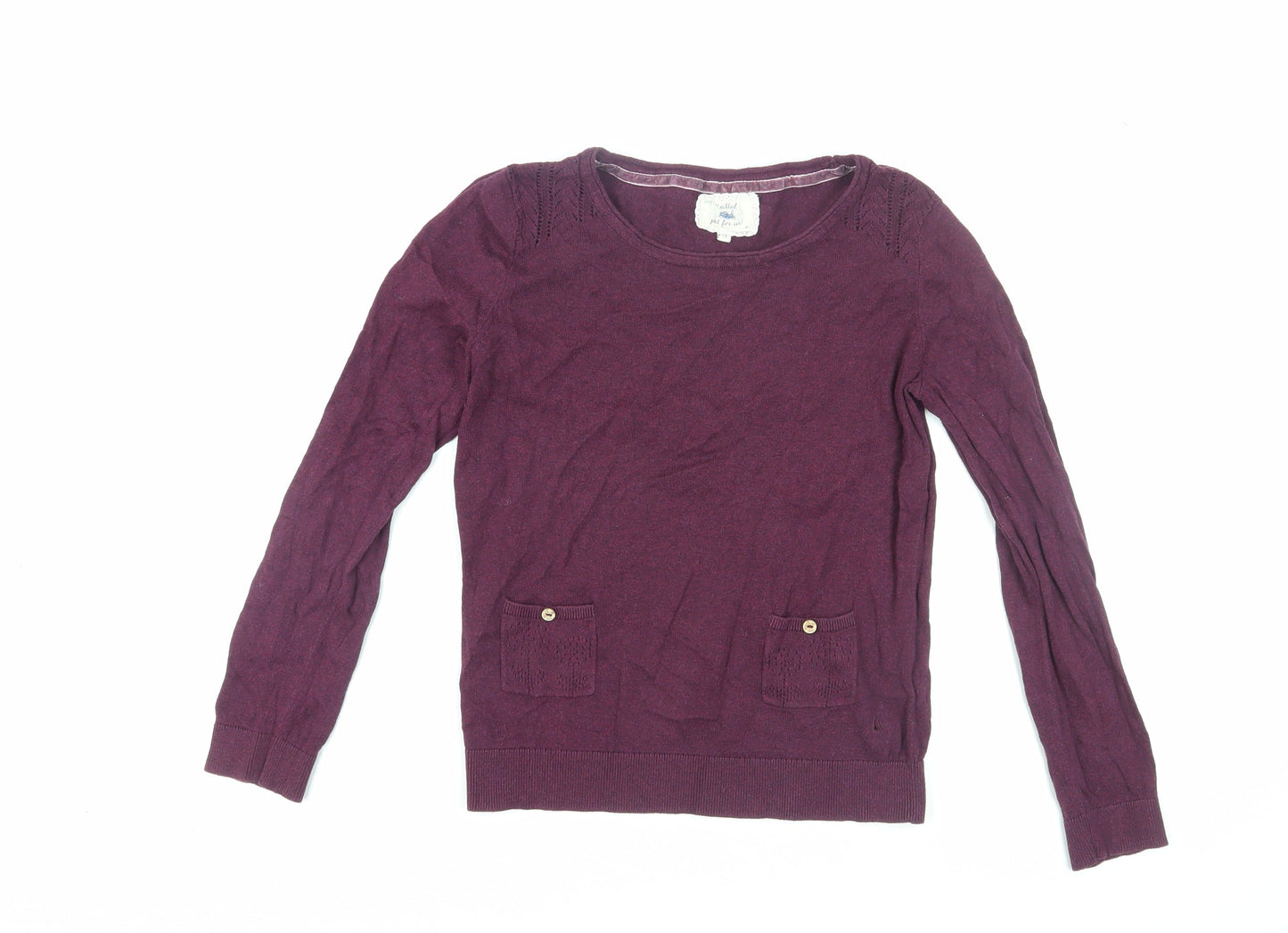 Blue Harbour Women's Purple Knit Jumper Size 12