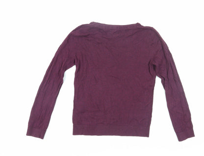 Blue Harbour Women's Purple Knit Jumper Size 12