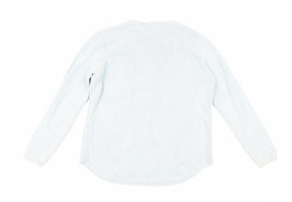 Womens UK Size 16 M&Co Blue Pullover Jumper