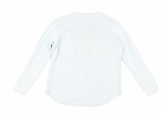 Womens UK Size 16 M&Co Blue Pullover Jumper