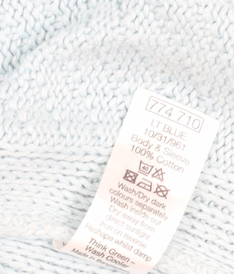 Womens UK Size 16 M&Co Blue Pullover Jumper