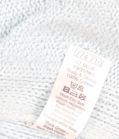 Womens UK Size 16 M&Co Blue Pullover Jumper