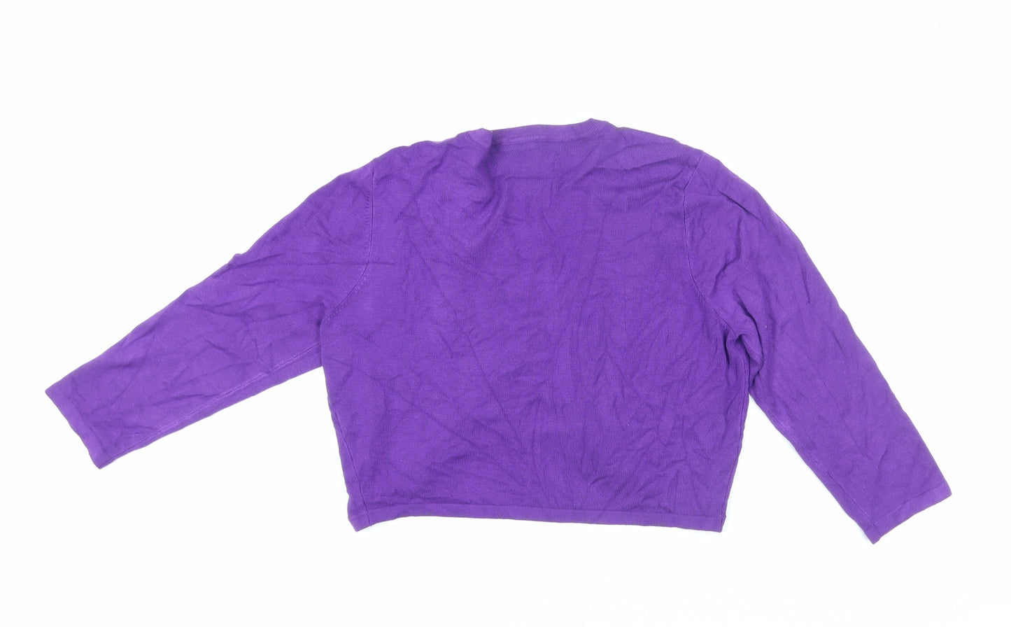 Womens UK Size M Precis Petite Purple Cape Jumper